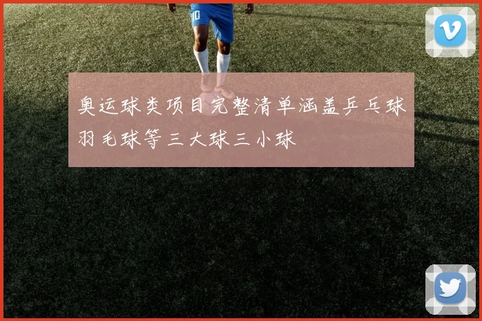 奥运球类项目完整清单涵盖乒乓球羽毛球等三大球三小球
